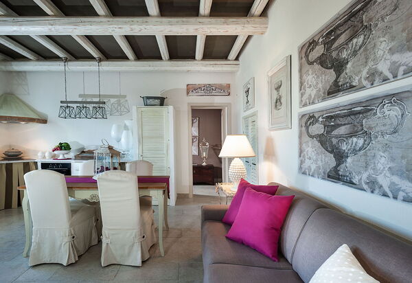 Villa Pigna Bianca: Esszimmer, Küche