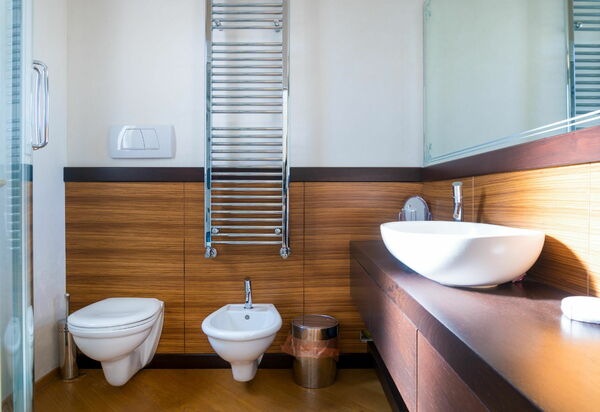 Villa Modigliani: Badkamer