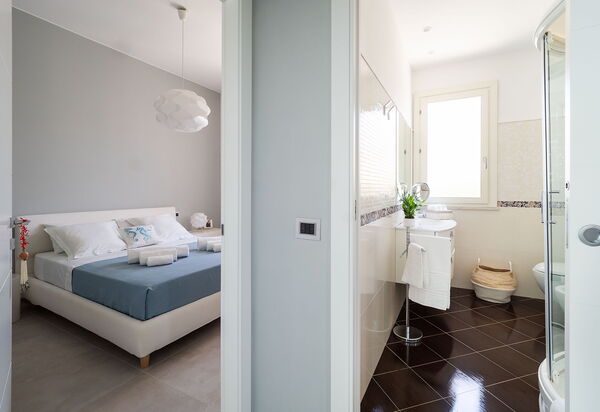 Villa Bellini: Badrum, sovrum