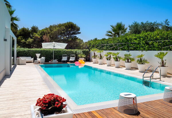 Villa Bellini: slå samman, Trädgård