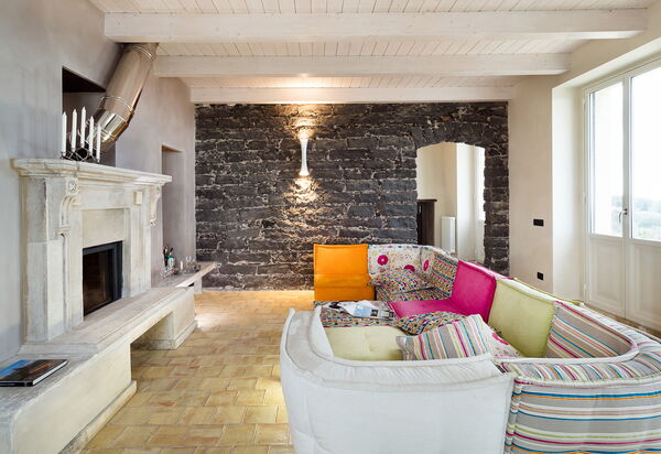 Villa Torre Etnea: Woonkamer