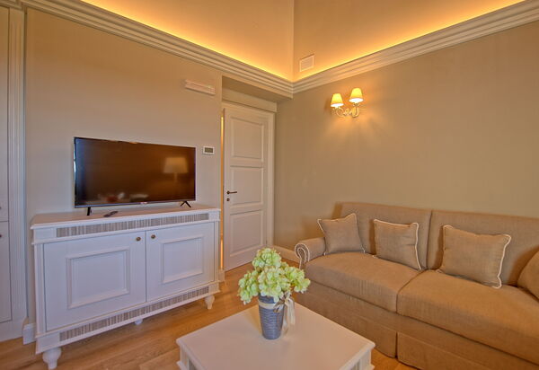 Il Sole Di Vino: Esszimmer, Küche, Wohnzimmer