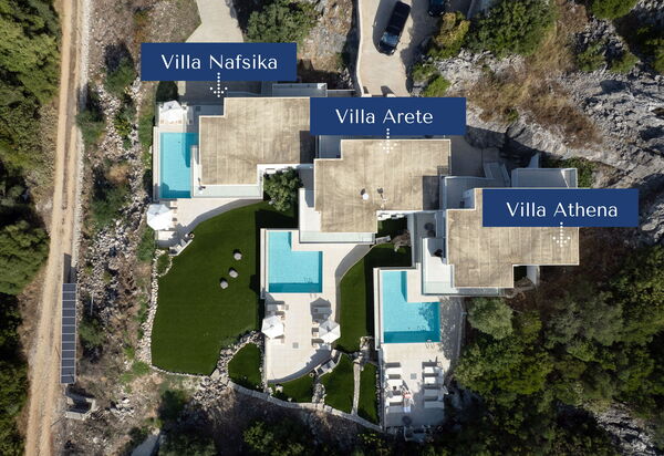 Villa Nafsika: slå samman, Trädgård