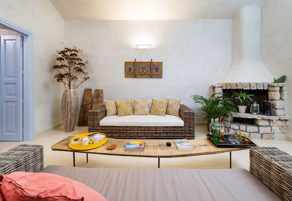 Villa Dimora Pura: Wohnzimmer