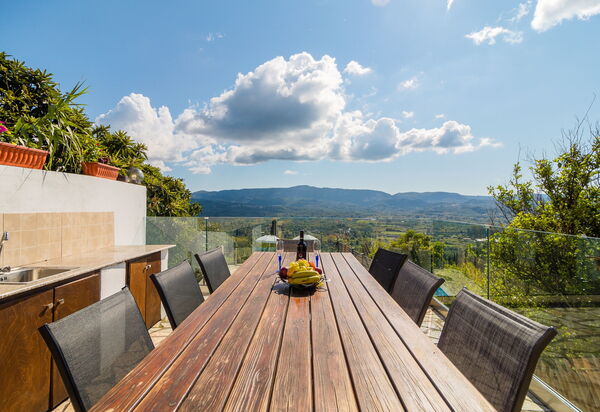 Villa Dinos: Balkong / terrass / uteplats, Utomhus