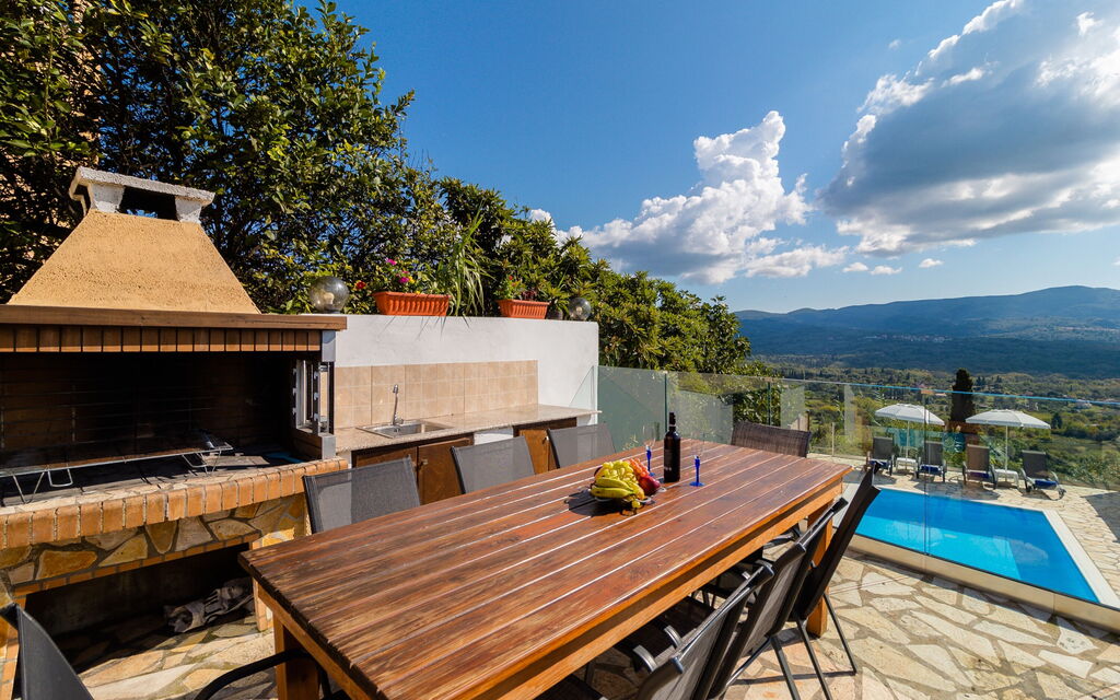 Villa Dinos: Balkong / terrass / uteplats, Utomhus