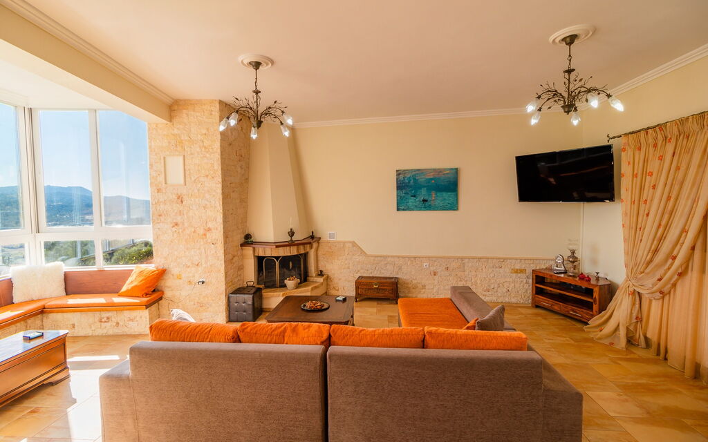 Villa Dinos: Vardagsrum