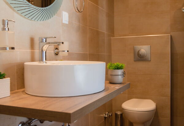 Beach Villa Christina: Badrum