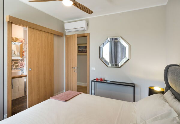 Villa Colleverde: chambre à coucher