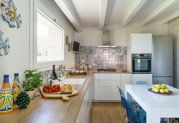 Marinella Punta Milocca: Keuken, Lunchroom