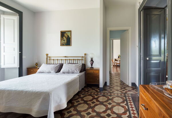 Villa Nerello: chambre à coucher