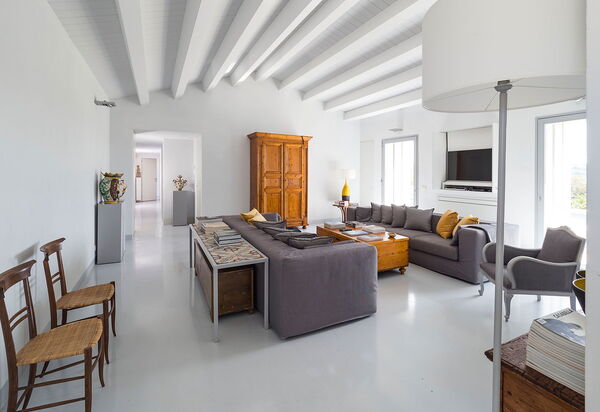 Villa Hybla: Woonkamer