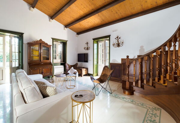 Villa Girasole: Гостиная