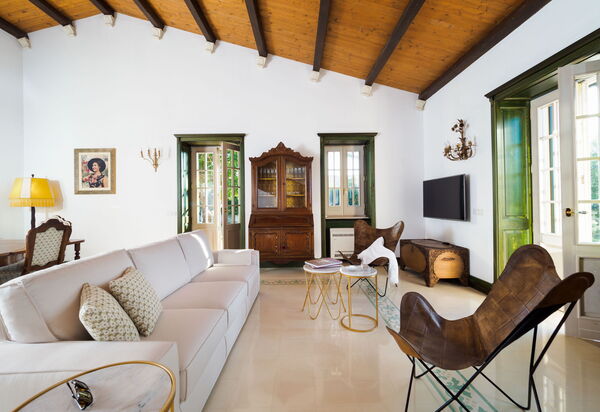 Villa Girasole: Гостиная