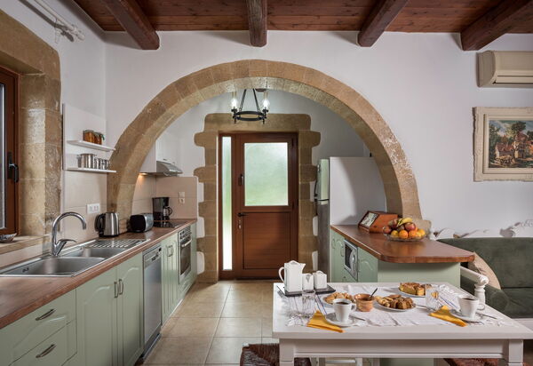 Villa Gianna: Гостиная, Кухня