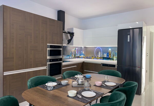 Casa Cafenio: Кухня, Столовая