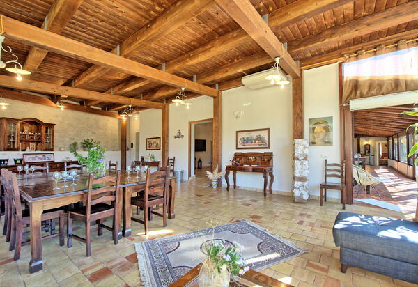 Villa Maddalena: Esszimmer, Wohnzimmer