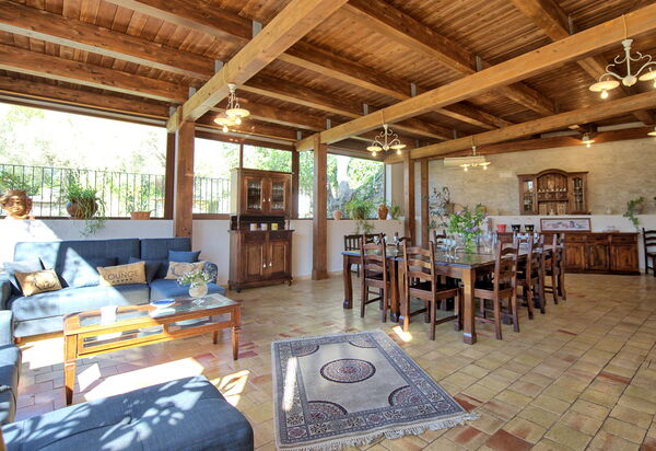 Villa Maddalena: Esszimmer, Wohnzimmer