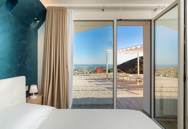 Villa Domizia: chambre à coucher