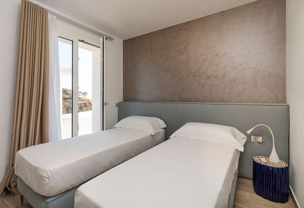 Villa Domizia: chambre à coucher