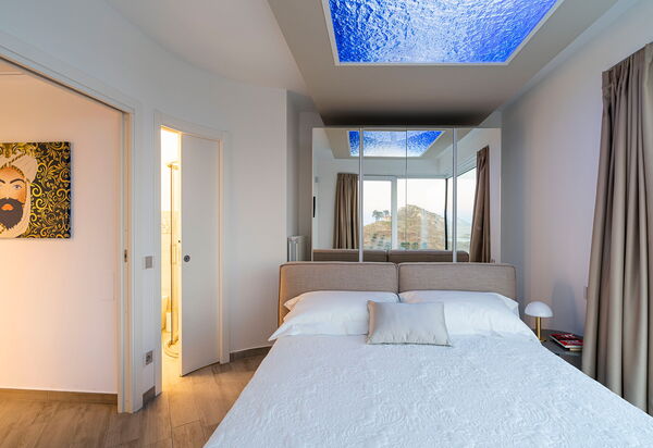 Villa Domizia: chambre à coucher