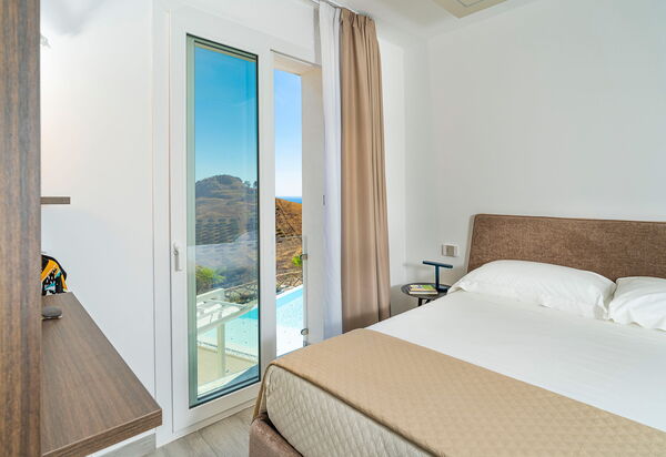 Villa Domizia: chambre à coucher