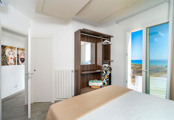 Villa Domizia: chambre à coucher