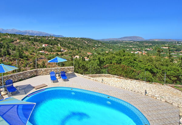 Villa Halepi: bassin, Été, Extérieur, Vues