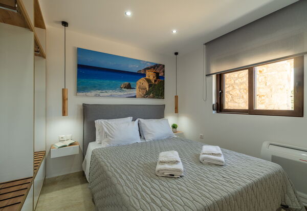 Villa Halepi: chambre à coucher