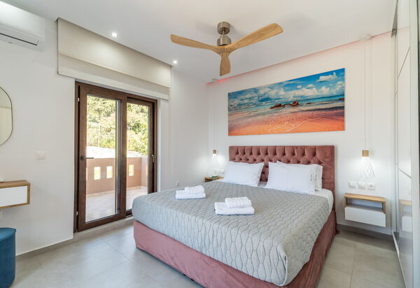 Villa Halepi: chambre à coucher