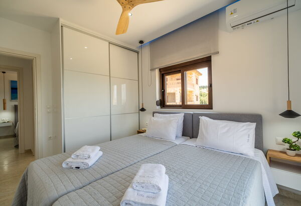 Villa Halepi: chambre à coucher