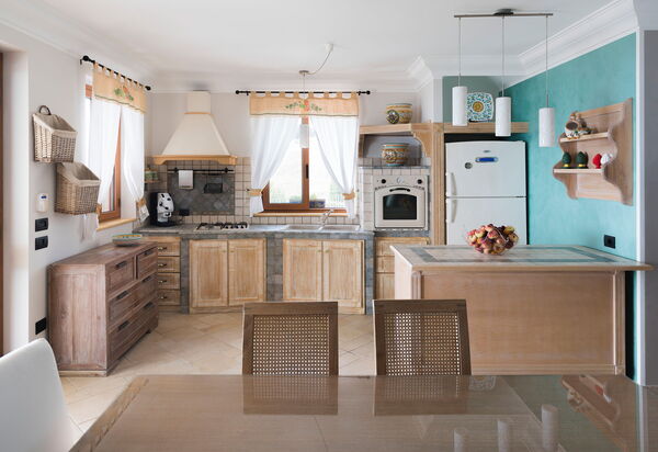 Villa Anthea: Küche, Zimmerdetails