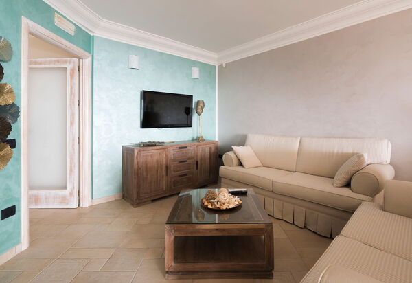 Villa Anthea: Wohnzimmer, Zimmerdetails