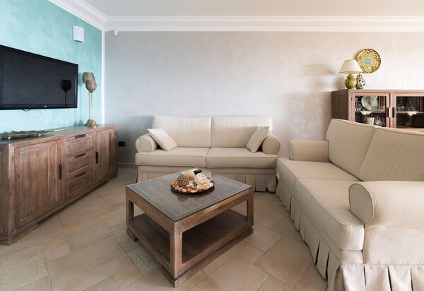 Villa Anthea: Wohnzimmer, Zimmerdetails