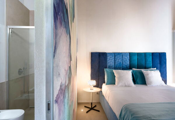 Corte Moscata: Bad, Schlafzimmer