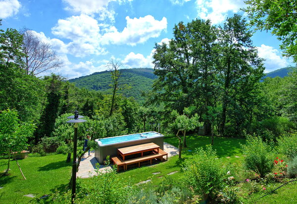 Villa Mulino: Außen, Draussen, Garten, Schwimmbad, Whirlpool