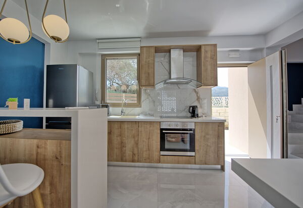 Villa Silentium Ionia: Frokostlokale, Køkken