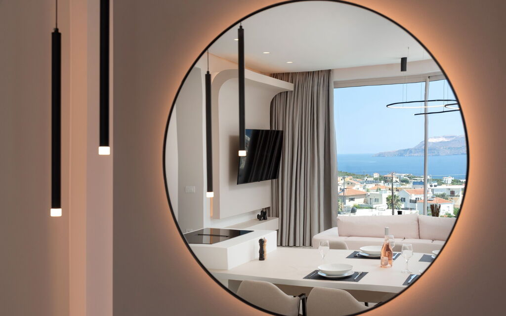 Seaview Lux: Cucina, Soggiorno