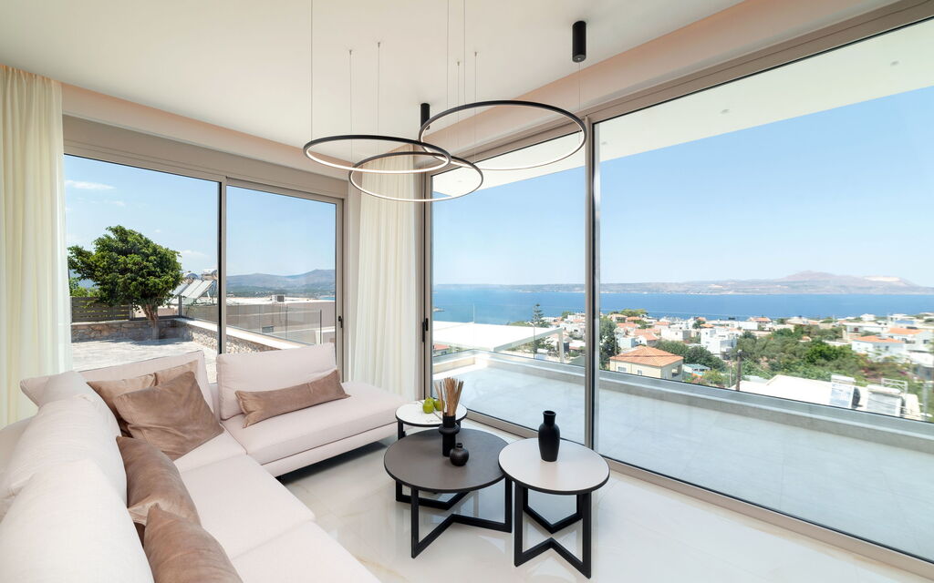 Seaview Lux: Cucina, Soggiorno