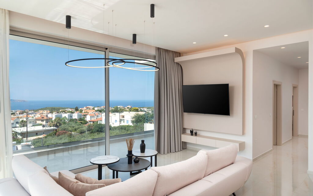 Seaview Lux: Cucina, Soggiorno