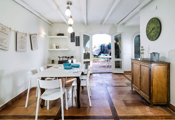 Casa Tecla: Esszimmer, Wohnzimmer