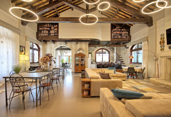 Villa Tagliaferri: Esszimmer, Wohnzimmer