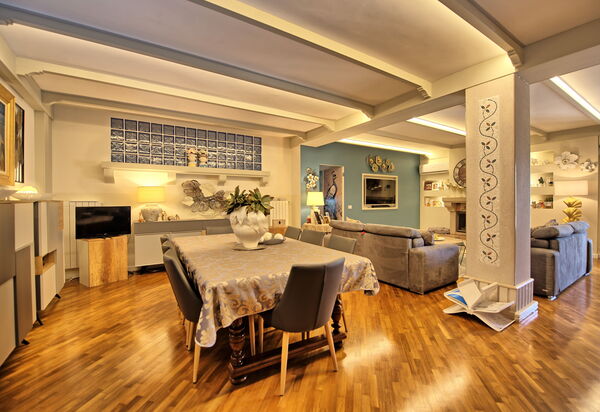 Villa Tagliaferri: Esszimmer, Wohnzimmer