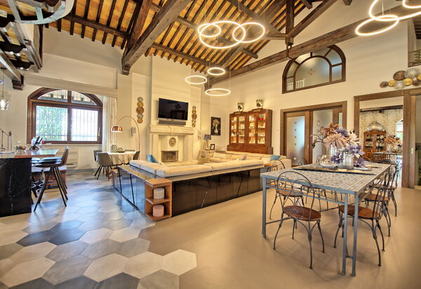 Villa Tagliaferri: Esszimmer, Wohnzimmer