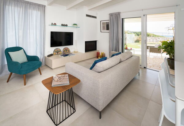 Villa Azulea: Küche, Wohnzimmer