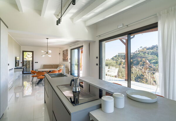 Zagara Bianca: Keuken, Lunchroom, Woonkamer