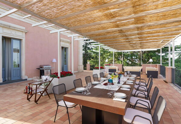 Tenuta Della Contea: Balkon / terras / patio, Buitenkanten, Buitenshuis