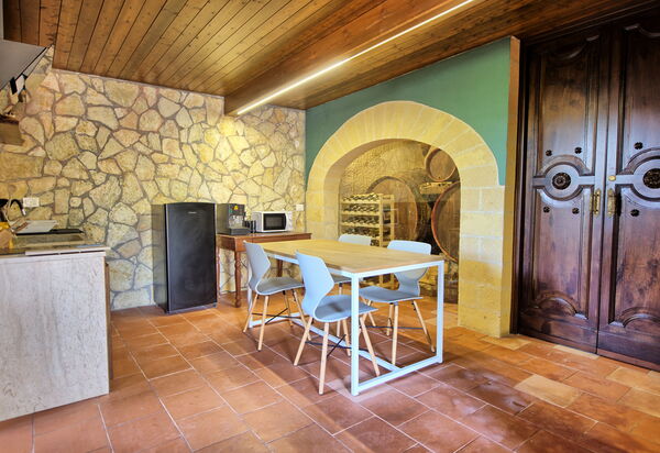 Villa Maraus: Esszimmer, Wohnzimmer