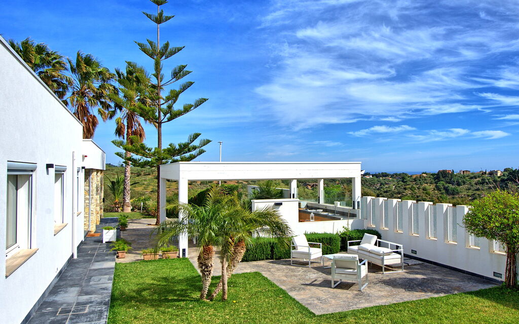 Villa Demetra: Balcony / Terrace / Patio, Building Exterior, Garden, Outdoor