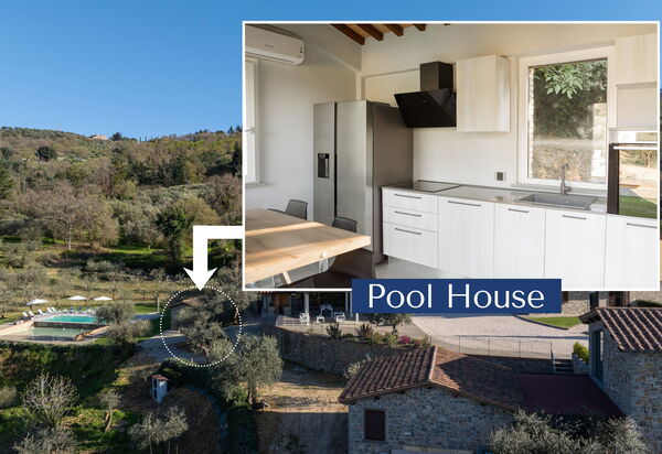 Villa Acquaviva: Draussen, Küche